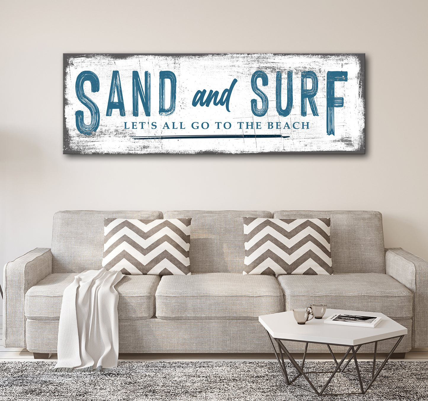 Sand and Surf Sign - Image by Tailored Canvases