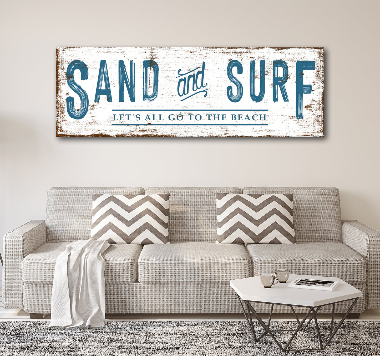 Sand and Surf Sign Style 2 - Image by Tailored Canvases