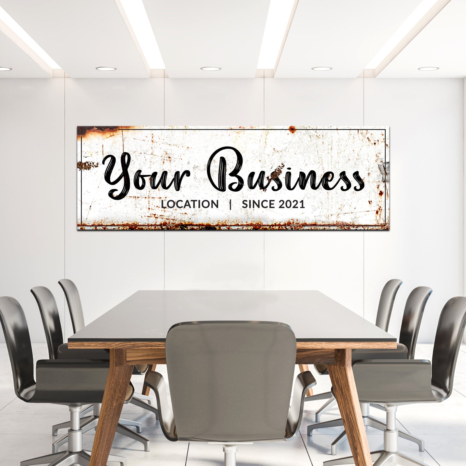 Your Business Location Sign II Style 1 - Image by Tailored Canvases