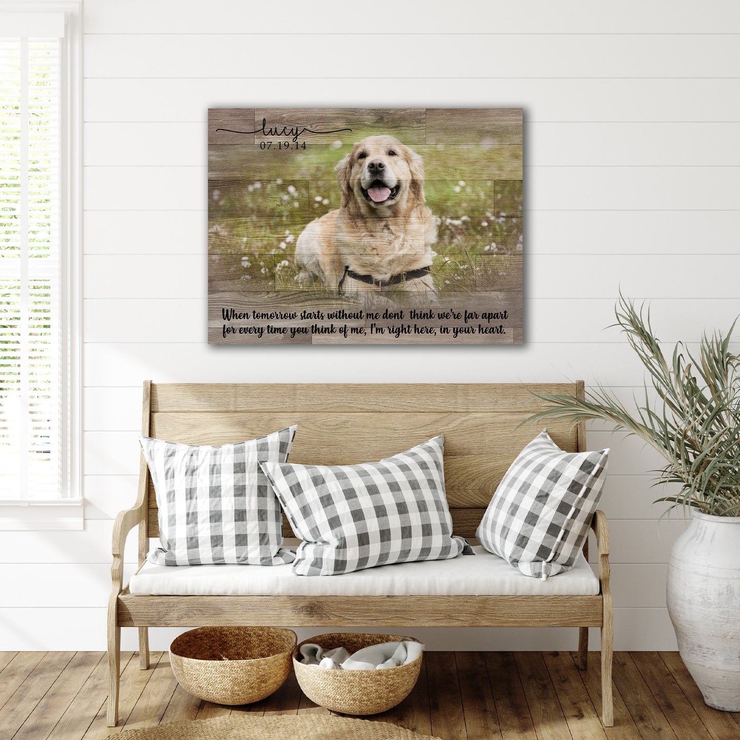 Colored Pet Memorial Sign Style 1 - Image by Tailored Canvases