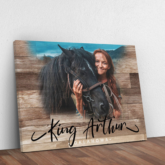 Wooden Animal Portrait Sign | Personalized Canvas Wall Art