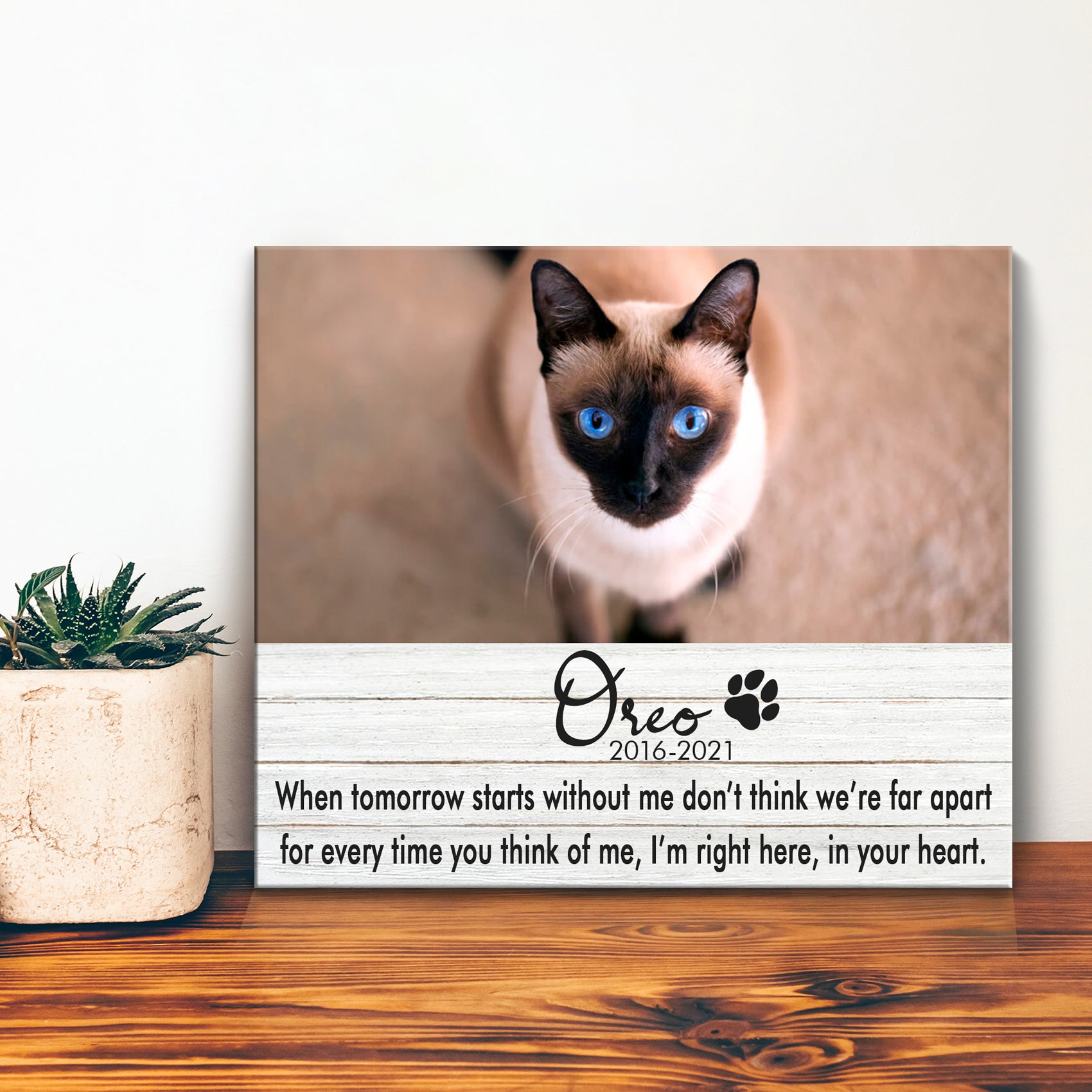 Cat Memorial Sign Style 4 - Image by Tailored Canvases