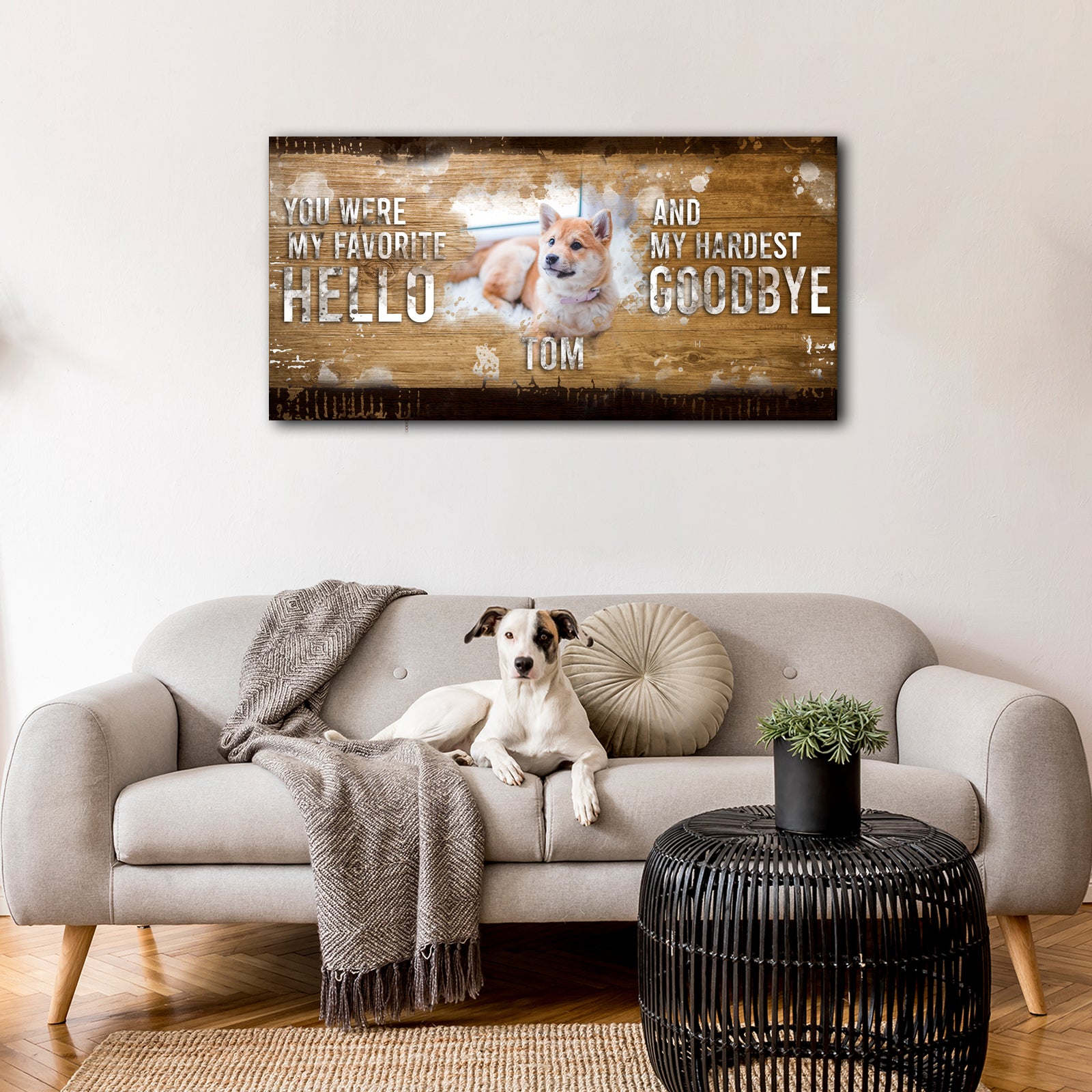 Remembering Your Pet Sign - Image by Tailored Canvases