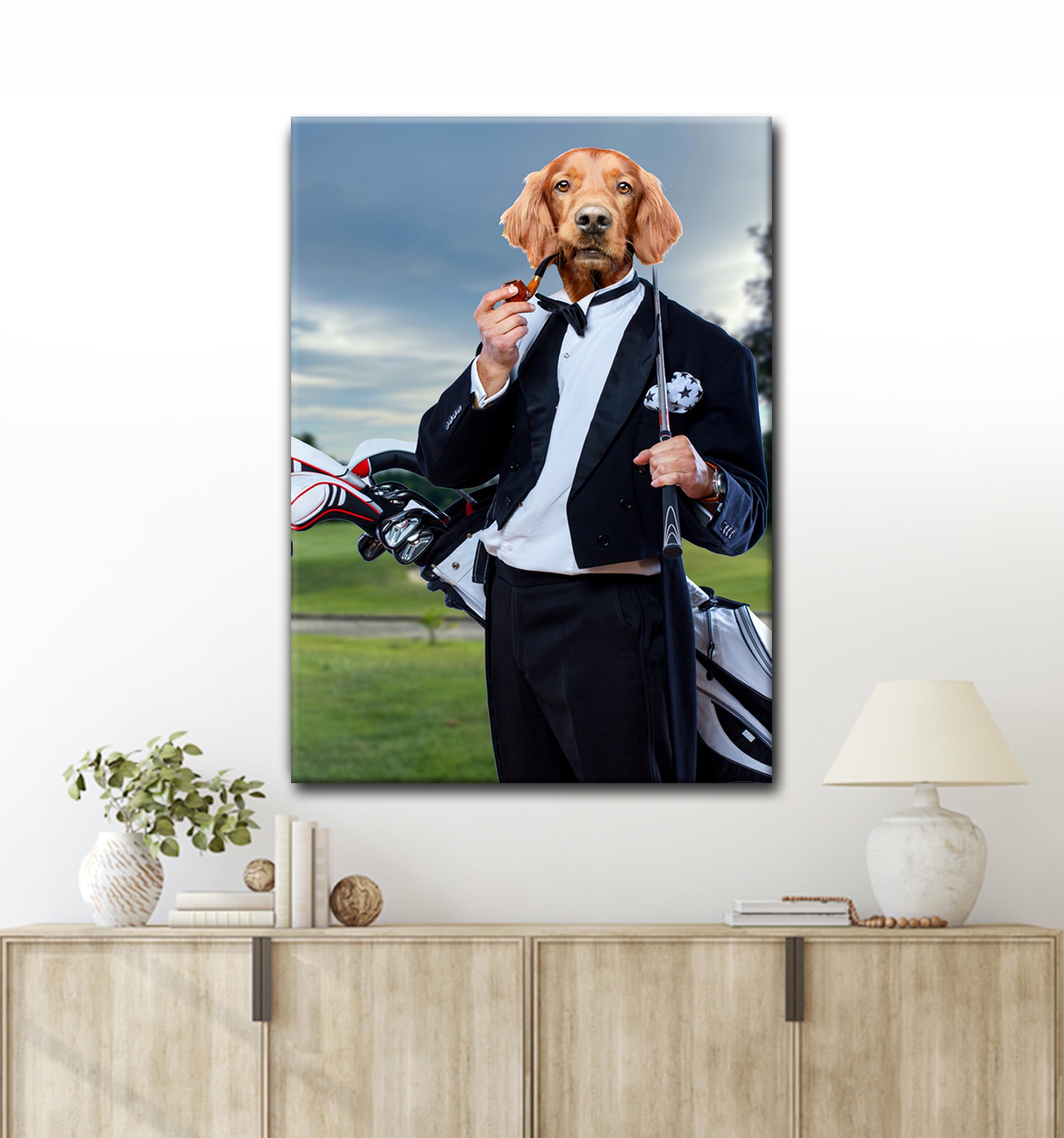 Pet Golf Portrait Sign III - Image by Tailored Canvases