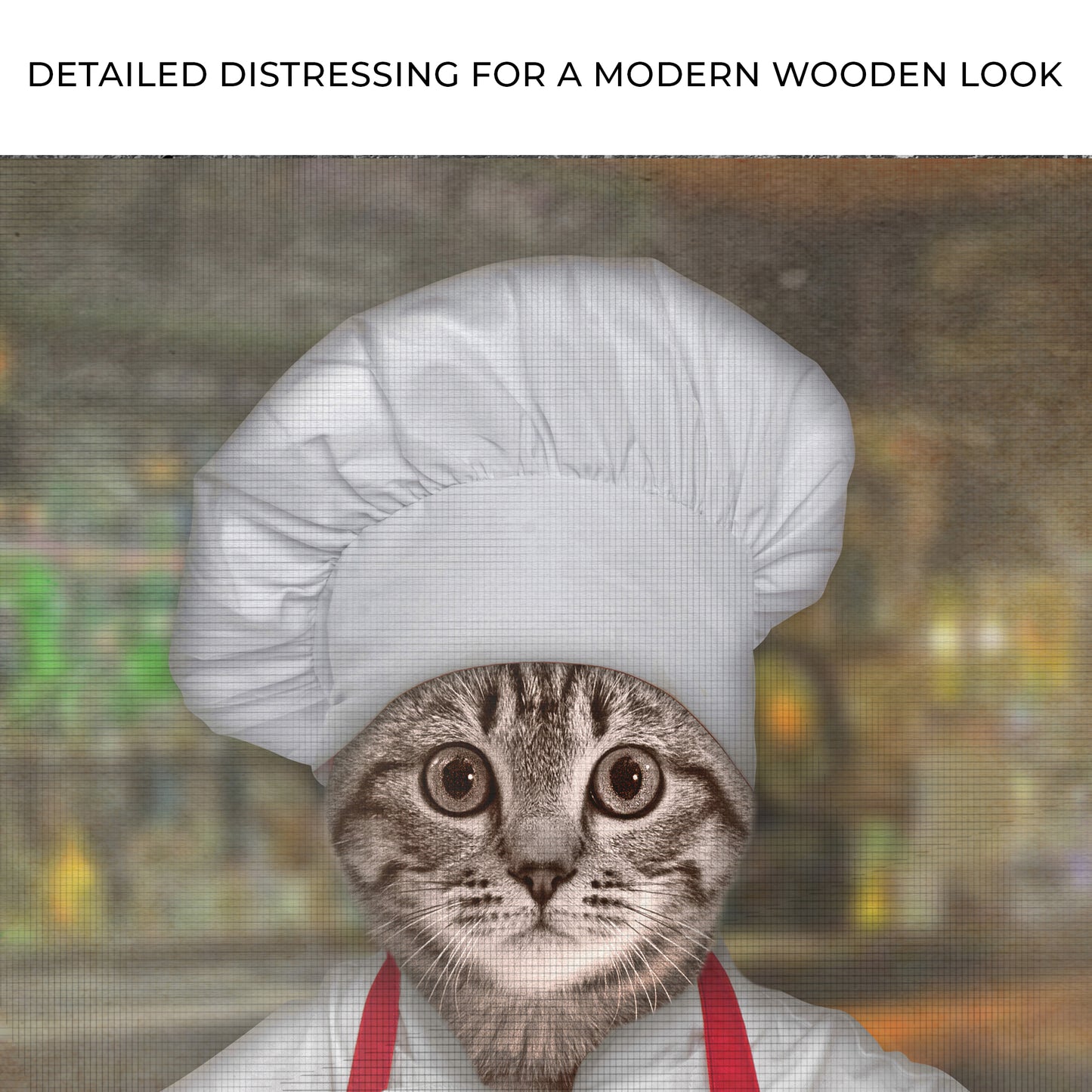 Pet Chef Portrait - Tabby Cat | Customizable Canvas Zoom - Image by Tailored Canvases
