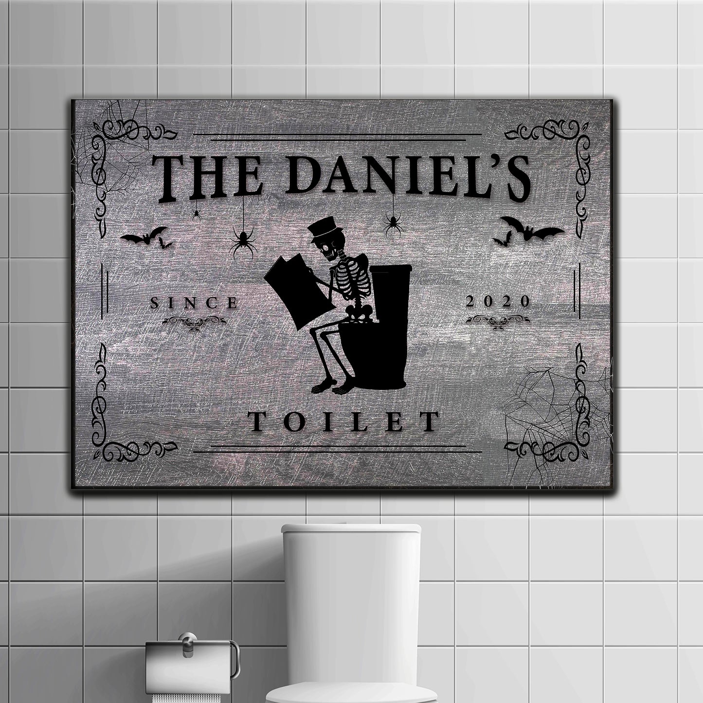 Gothic Toilet Sign Style 1 - Image by Tailored Canvases