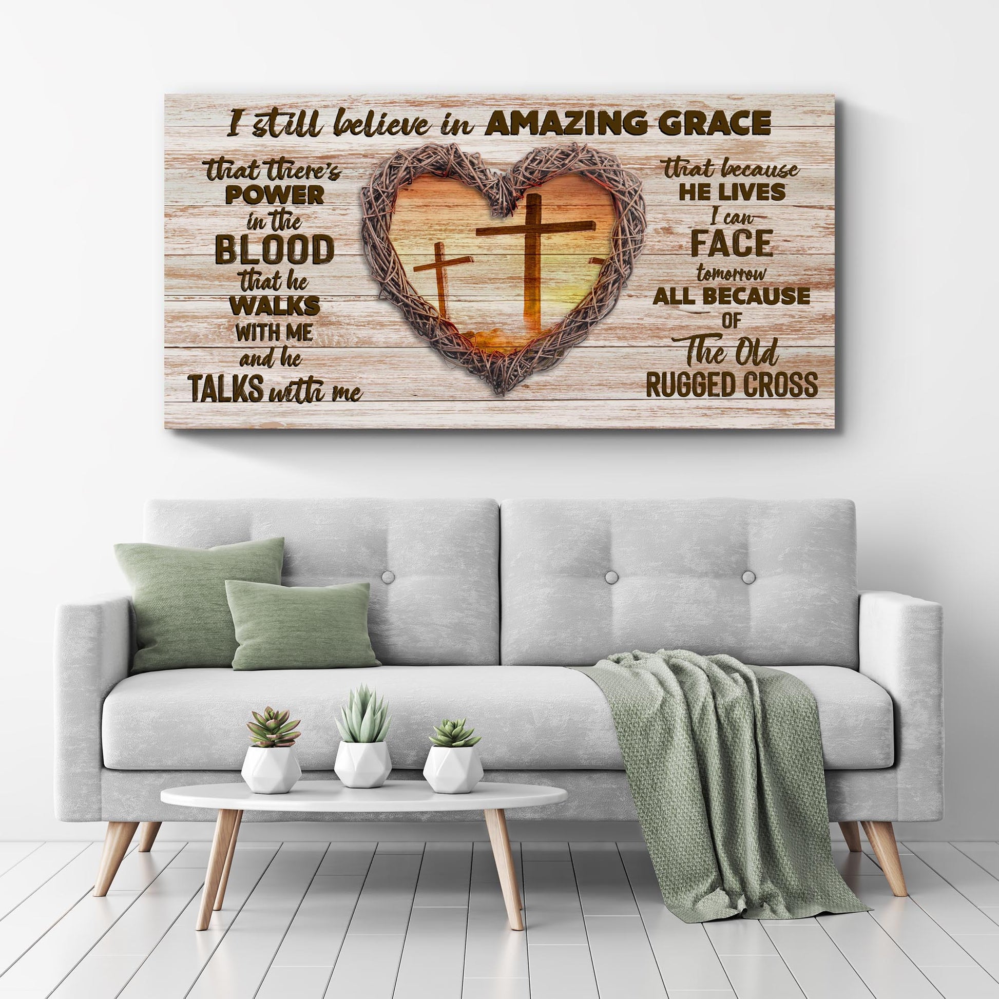 I Still Believe In Amazing Grace Sign IV - Image by Tailored Canvases