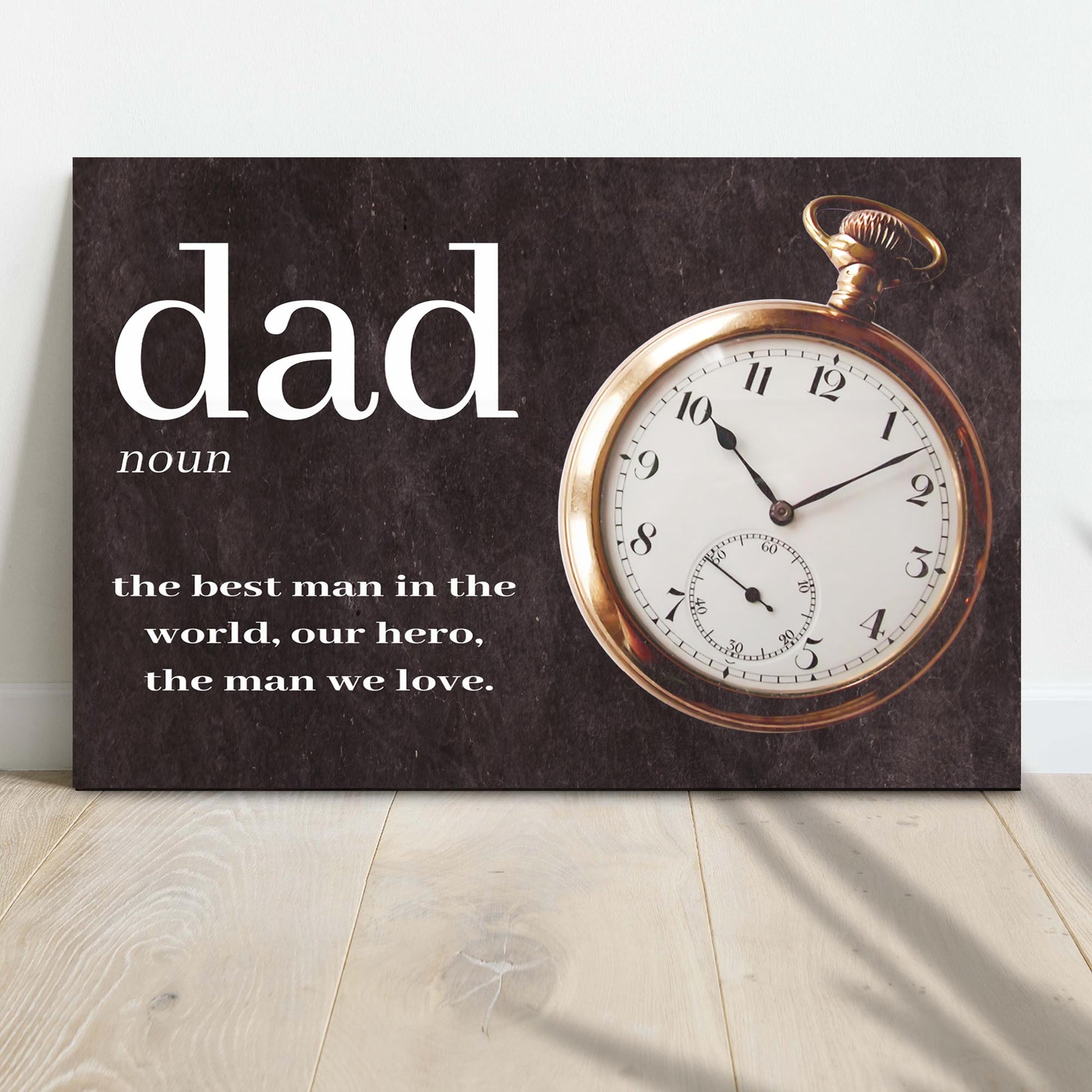 The Best Man In The World Happy Father's Day Sign  - Image by Tailored Canvases