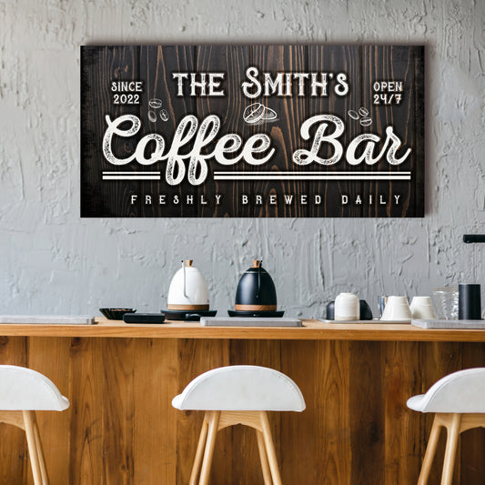 Family Coffee Bar Sign - Image by Tailored Canvases