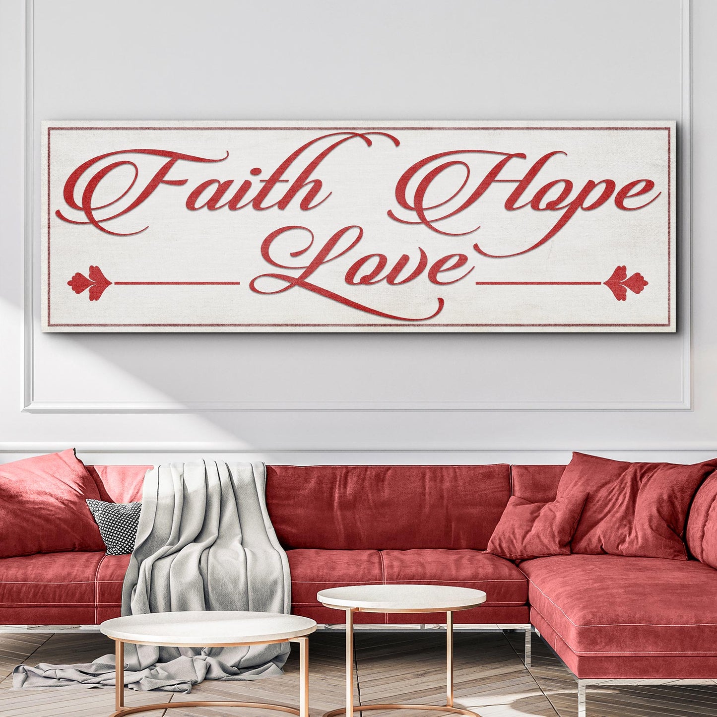 Faith, Hope, Love Sign III - Image by Tailored Canvases
