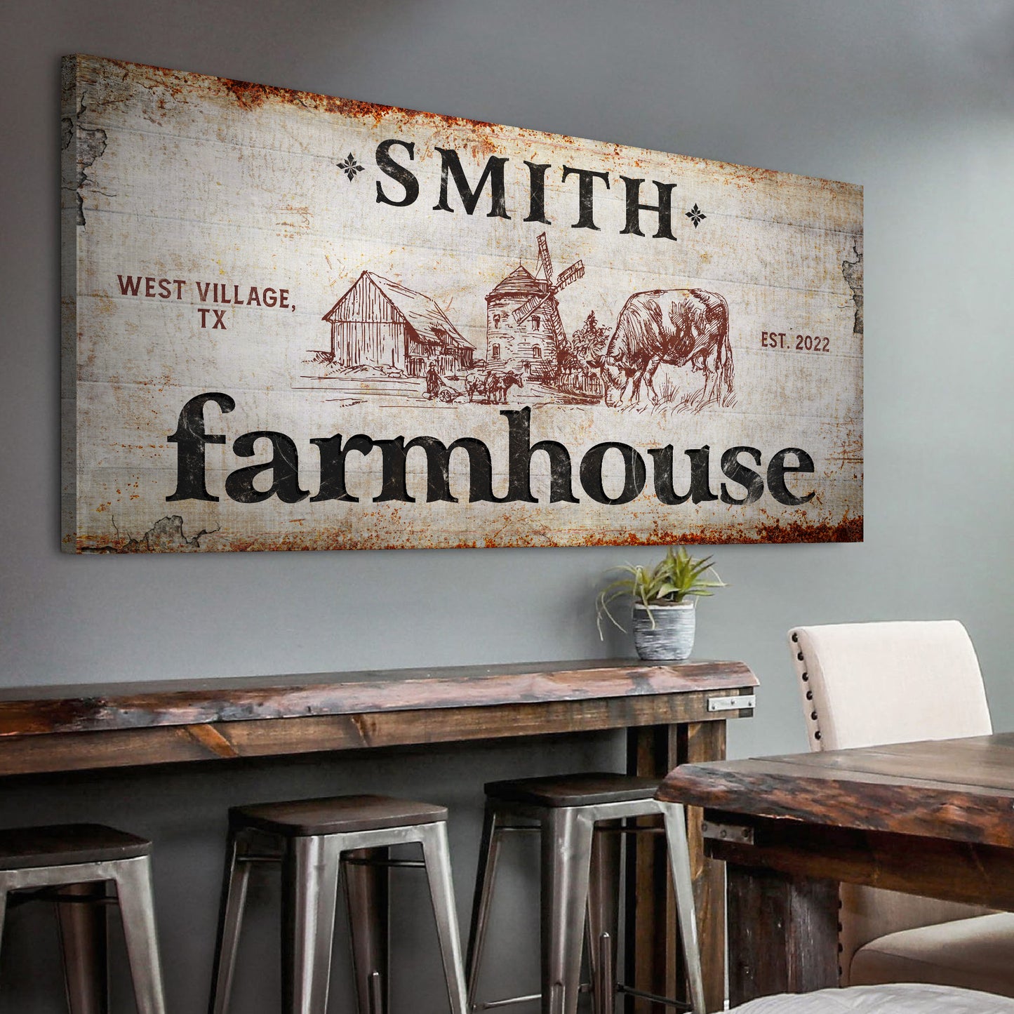 Family Farmhouse Sign II - Image by Tailored Canvases