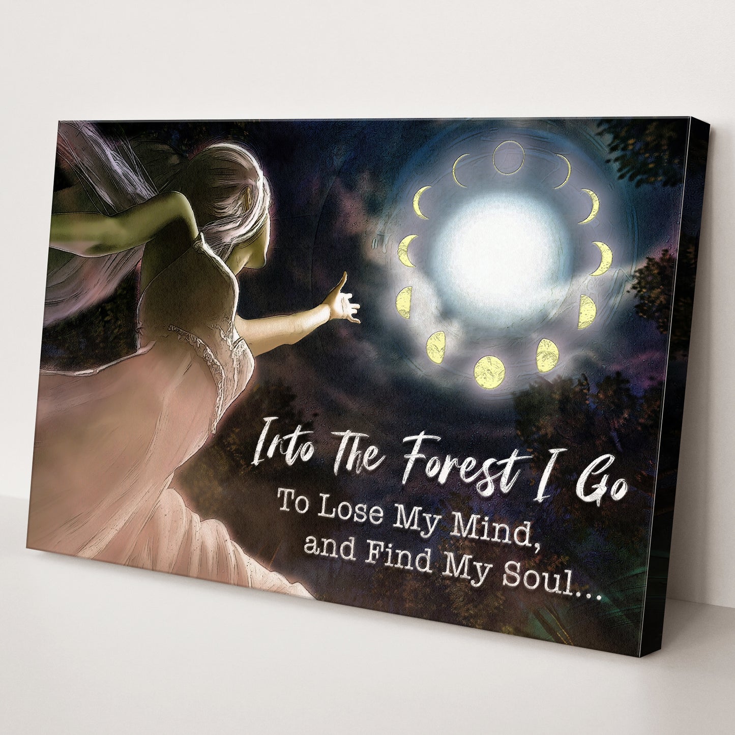 Into The Forest I Go Nature Sign - Image by Tailored Canvases