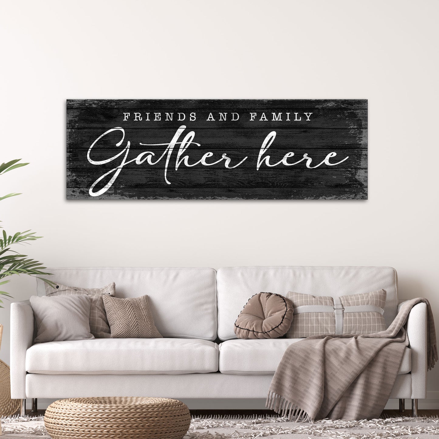 Friends And Family Gather Here Sign III - Image by Tailored Canvases