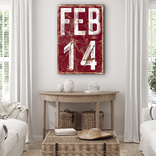 Feb 14 Sign - Image by Tailored Canvases