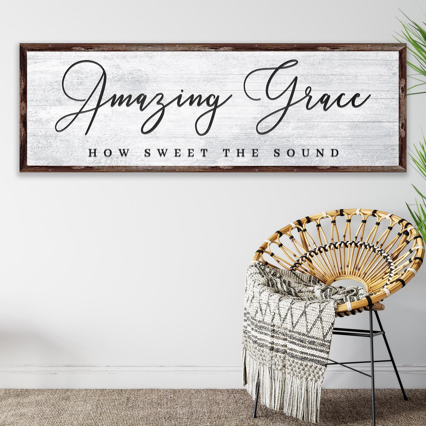 Amazing Grace How Sweet The Sound Sign - Image by Tailored Canvases