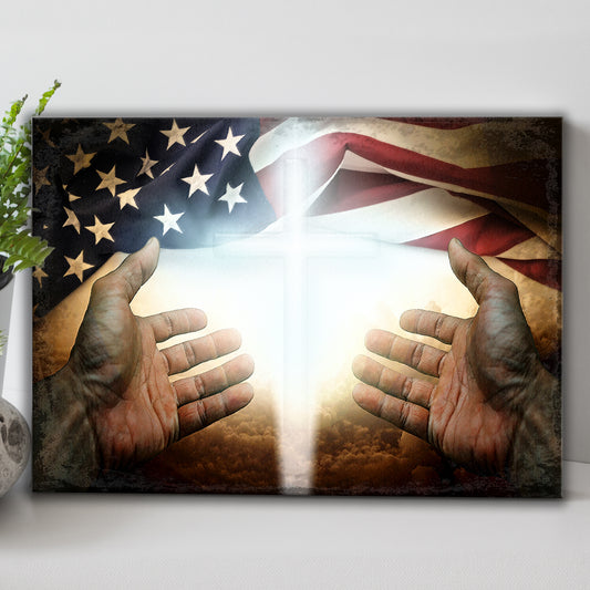American Faith Canvas Wall Art  - Image by Tailored Canvases