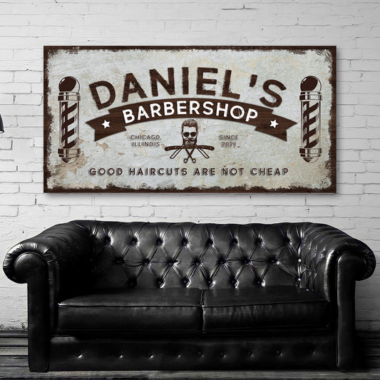 Barbershop Sign - Image by Tailored Canvases