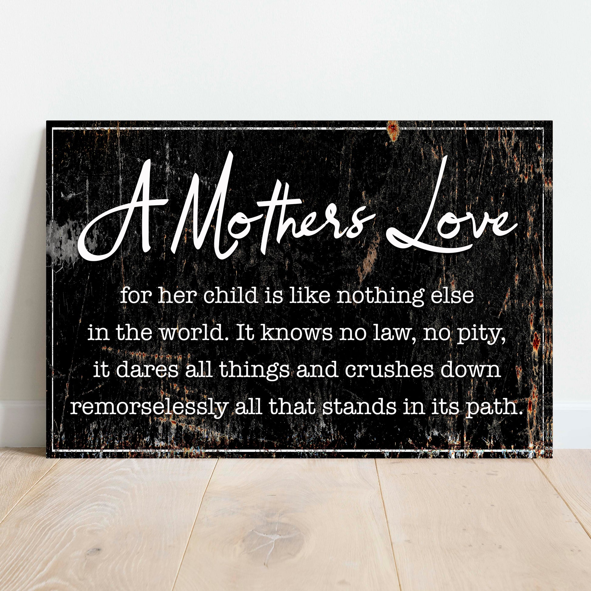A Mother's Love Sign Style 1 - Image by Tailored Canvases