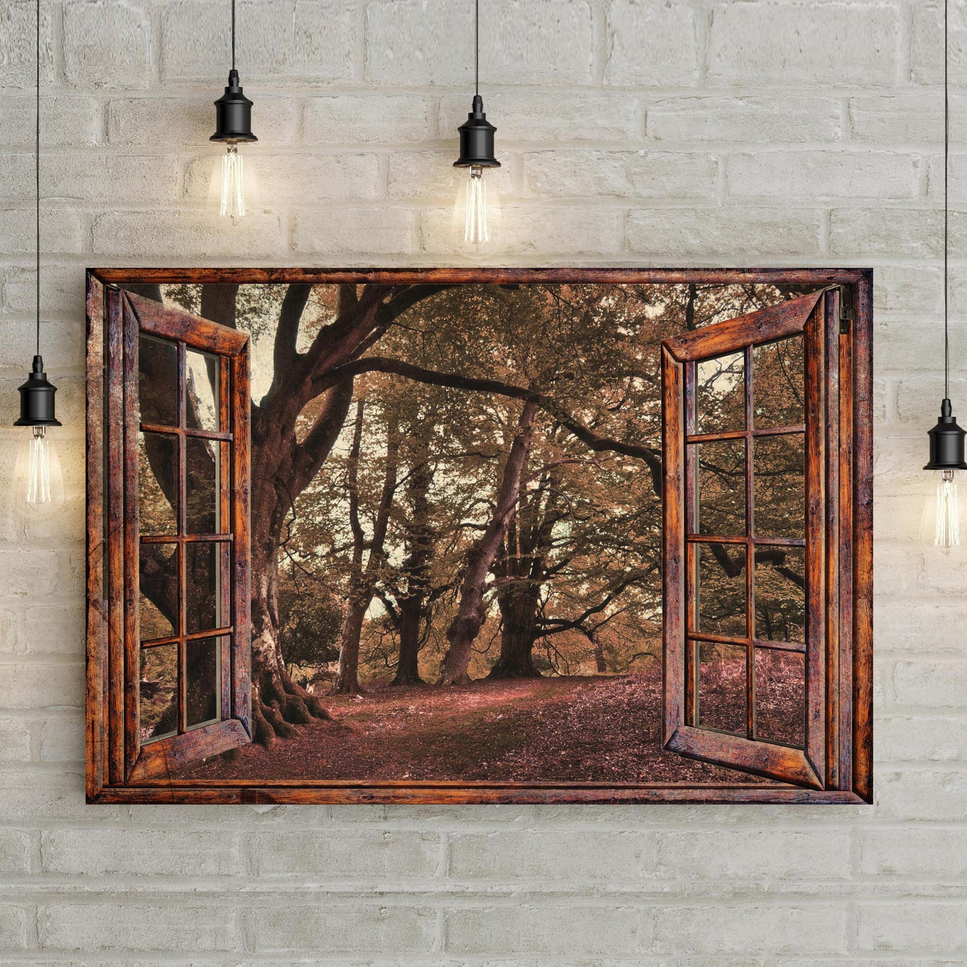 To The Woods Windows Canvas Wall Art Style 1 - Image by Tailored Canvases