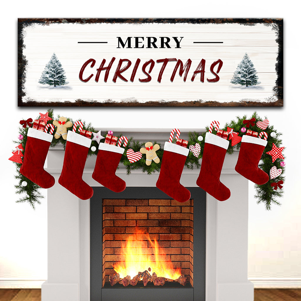 Merry Christmas Sign II by Tailored Canvases