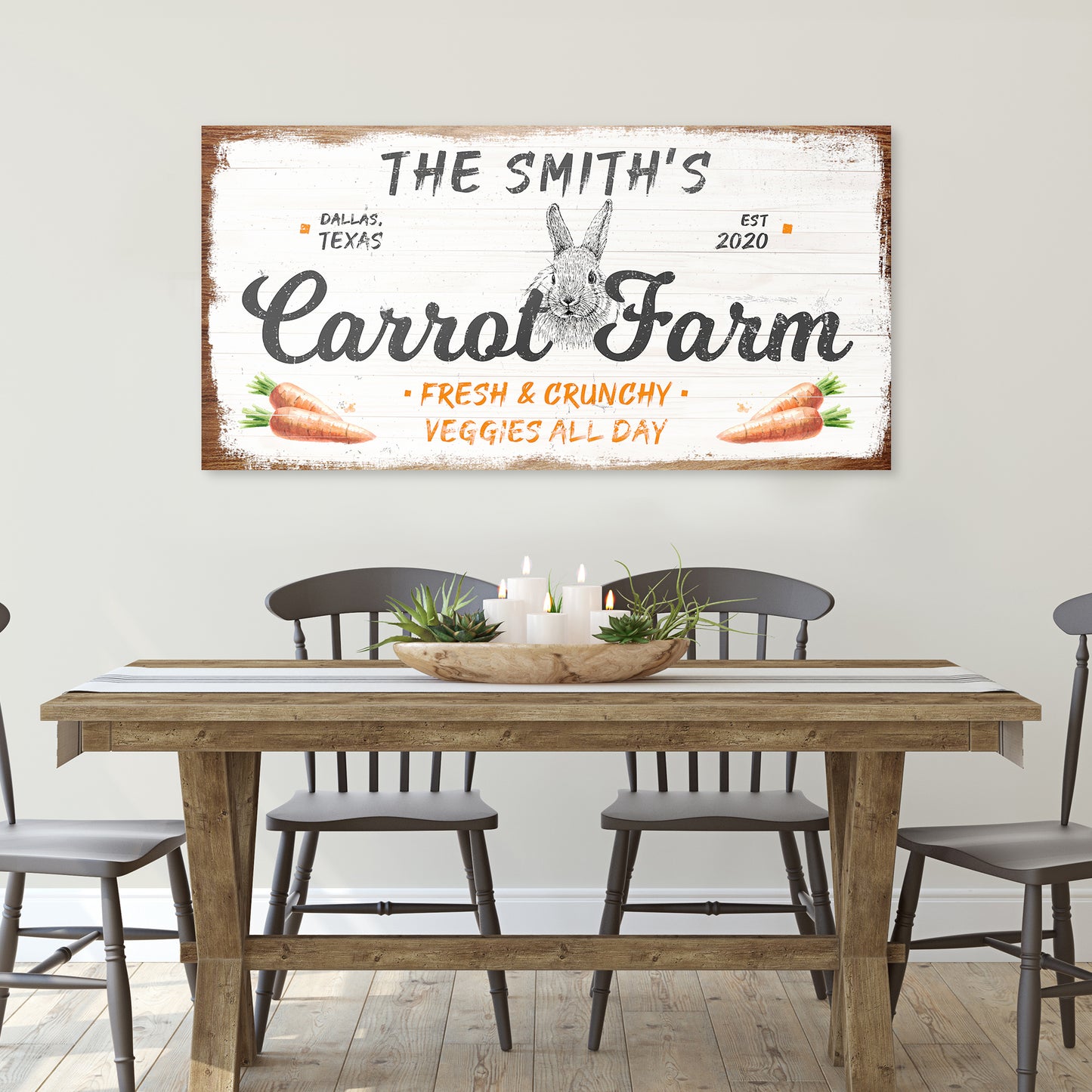 Easter Carrot Farm Sign - Image by Tailored Canvases