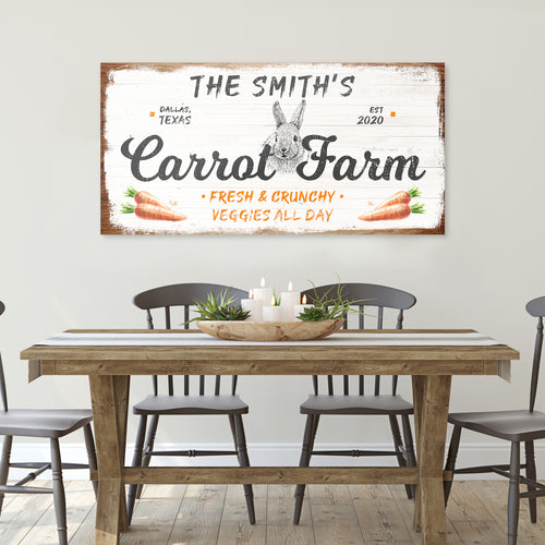 Easter Carrot Farm Sign - Image by Tailored Canvases