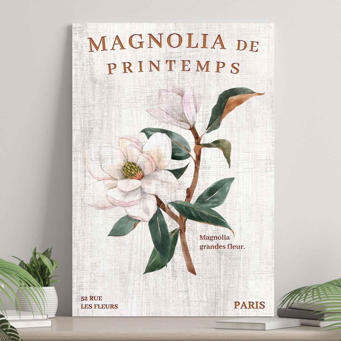 Magnolia De Printemps Sign II - Image by Tailored Canvases