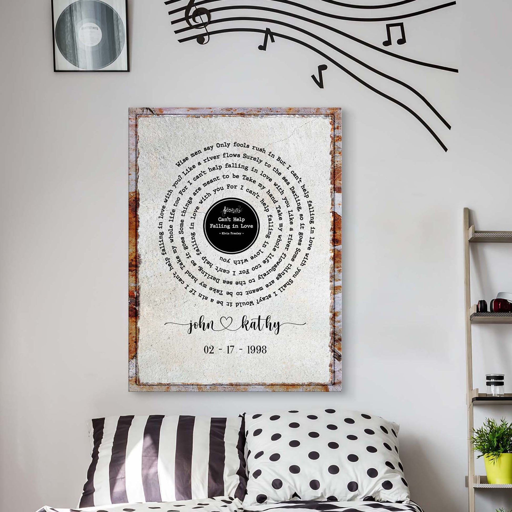 Song Lyrics Sign II - Image by Tailored Canvases