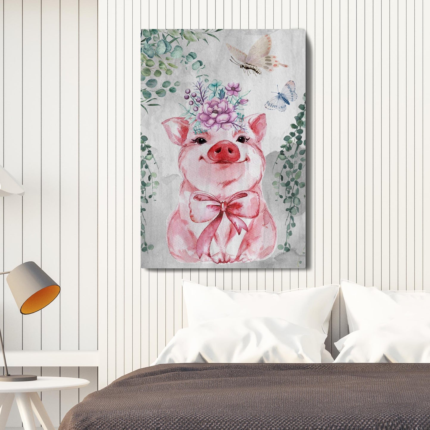 The Cutest Piglet Canvas Wall Art - Image by Tailored Canvases