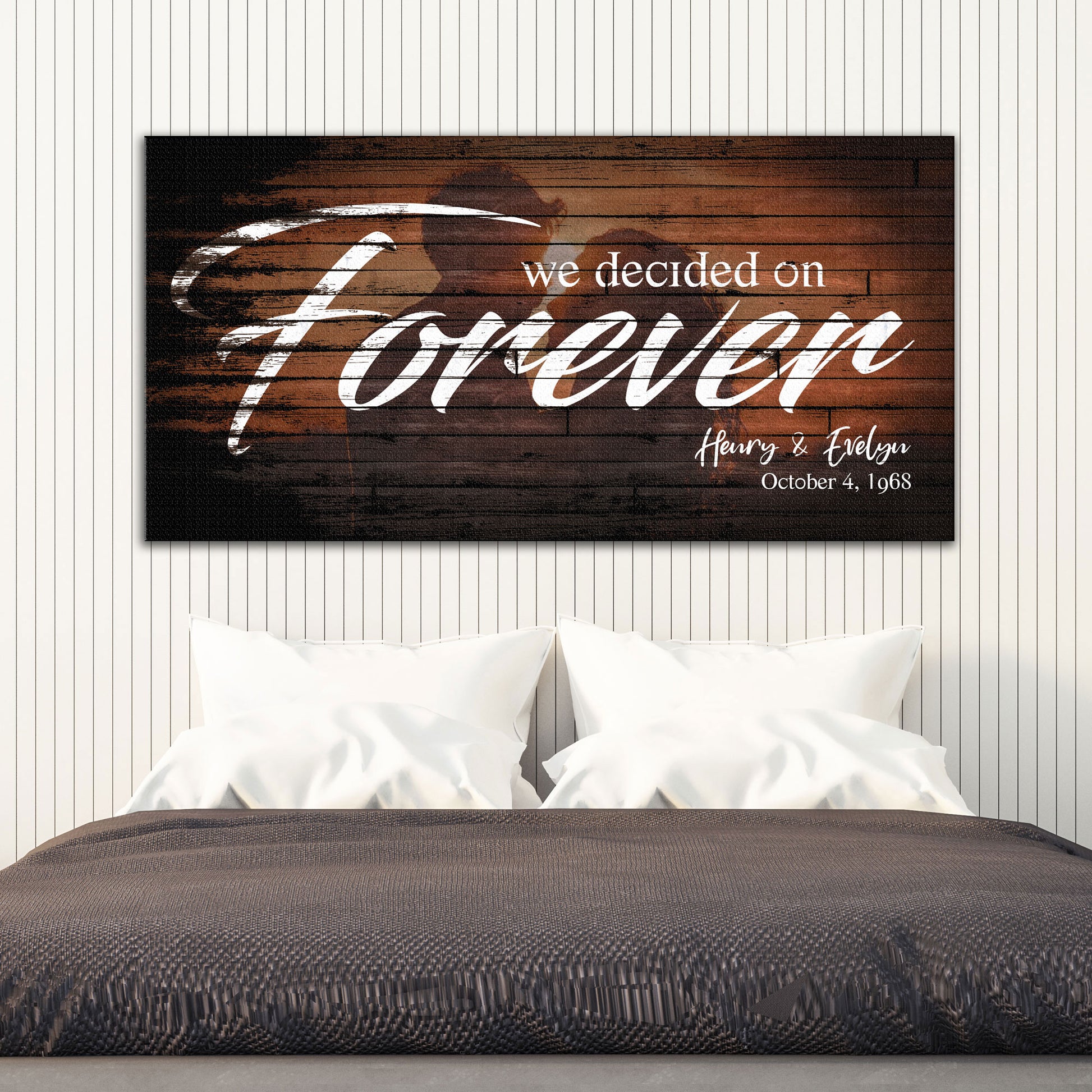 We Decided On Forever Couple Sign  - Image by Tailored Canvases