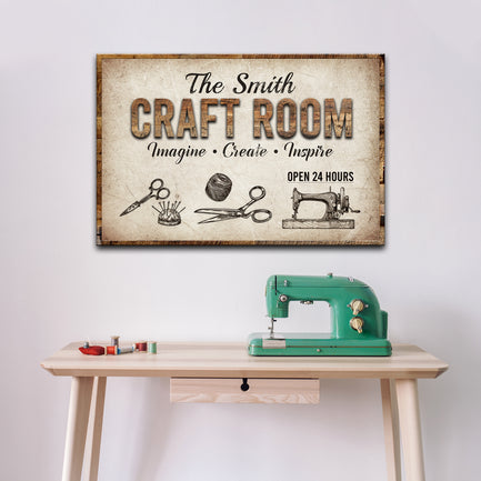 Craft Room Sign II - Image by Tailored Canvases