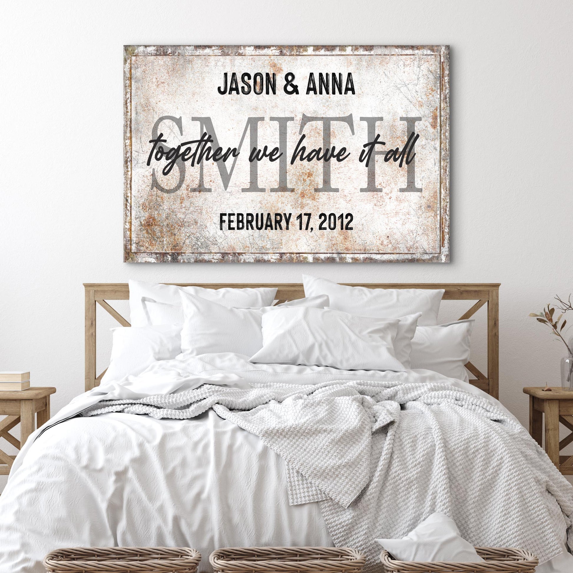 Together We Have It All Family Sign  - Image by Tailored Canvases