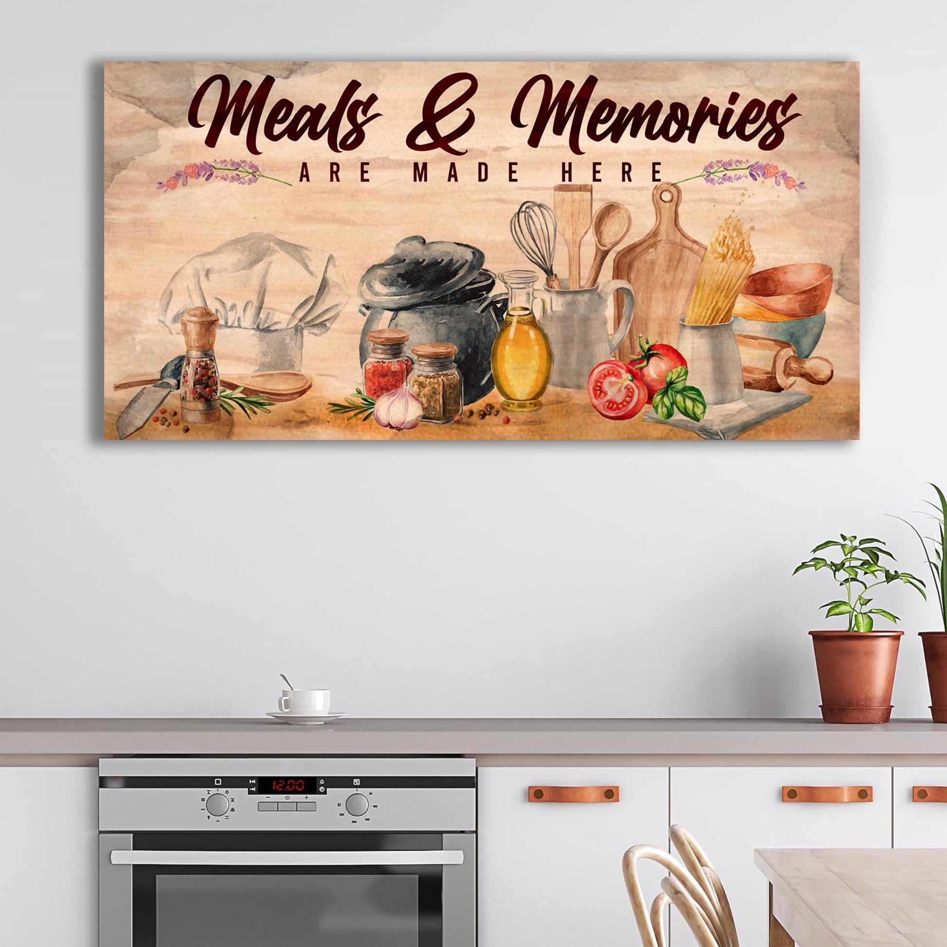 Meals And Memories Sign - Image by Tailored Canvases