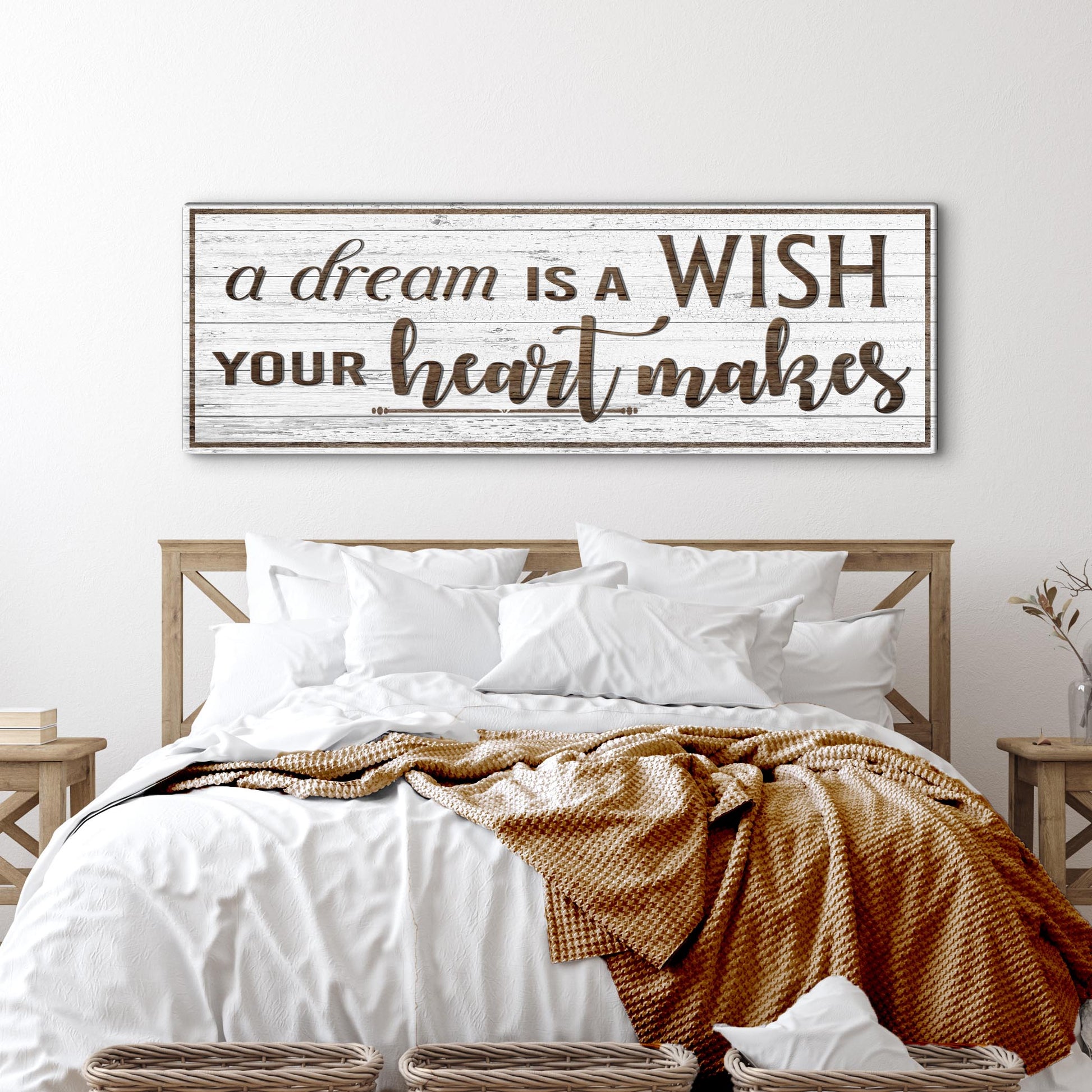 A Dream Is A Wish Your Heart Makes Sign - Image by Tailored Canvases