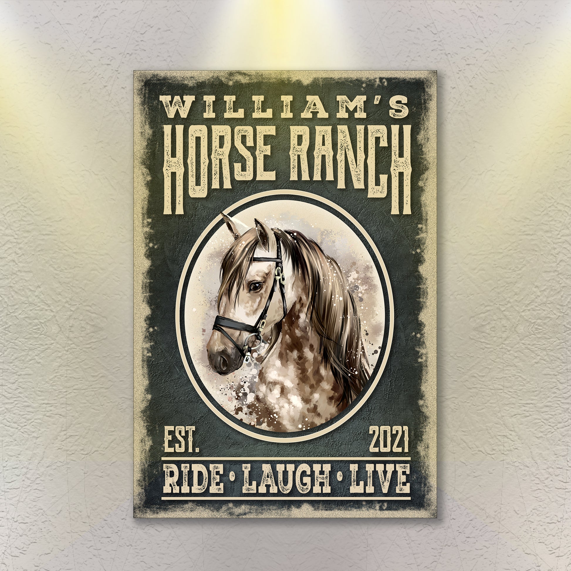 Family Horse Ranch Sign - Image by Tailored Canvases