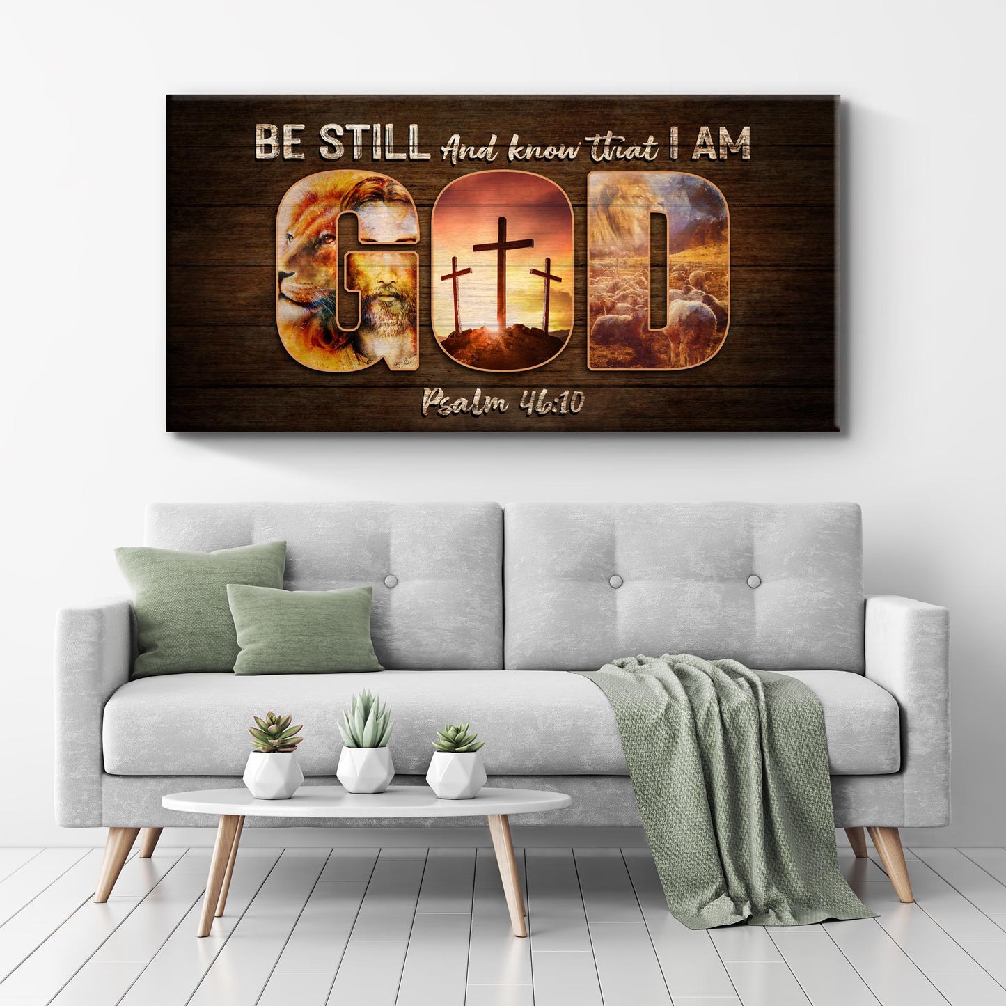 Psalm 46:10 - Be Still And Know That I Am God Sign III - Image by Tailored Canvases