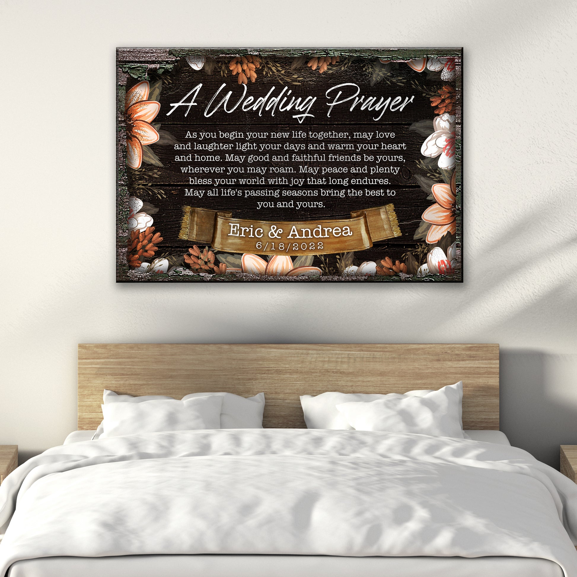 A Wedding Prayer Couple Sign Style 1 - Image by Tailored Canvases