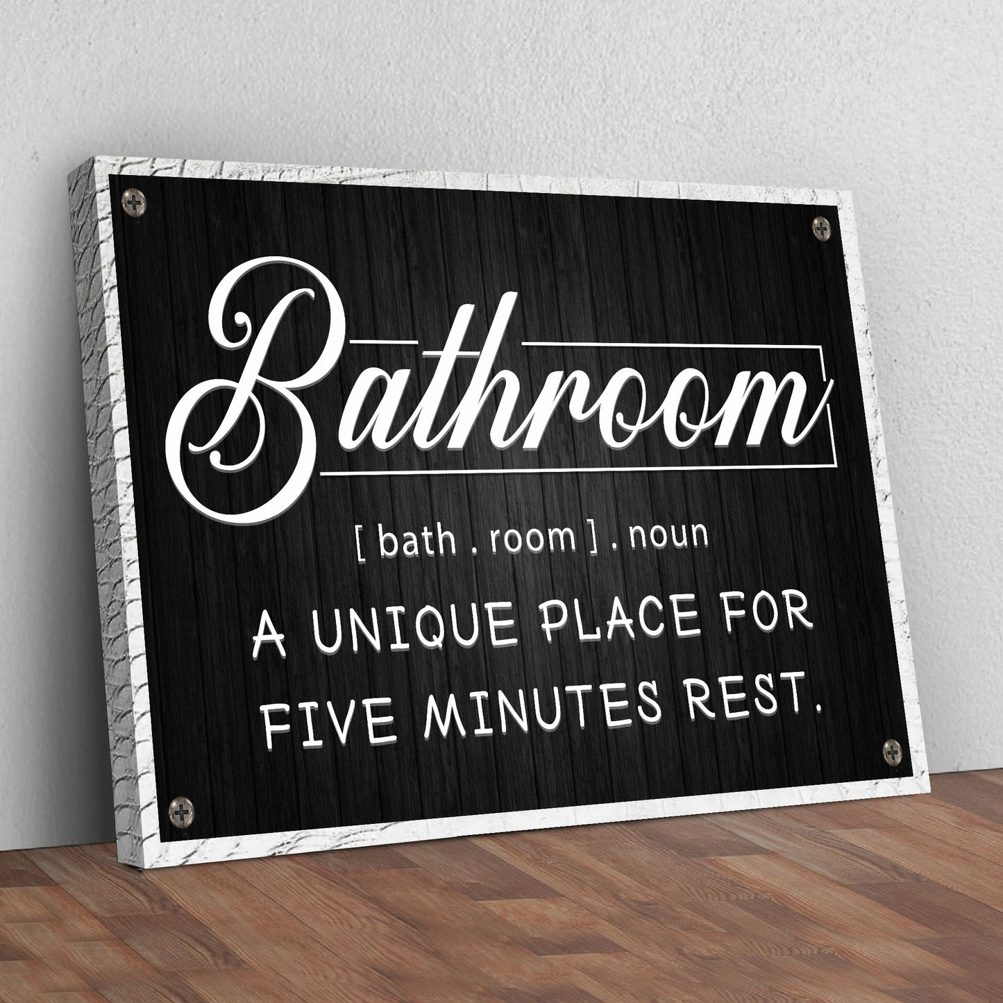 Bathroom Sign III - Image by Tailored Canvases