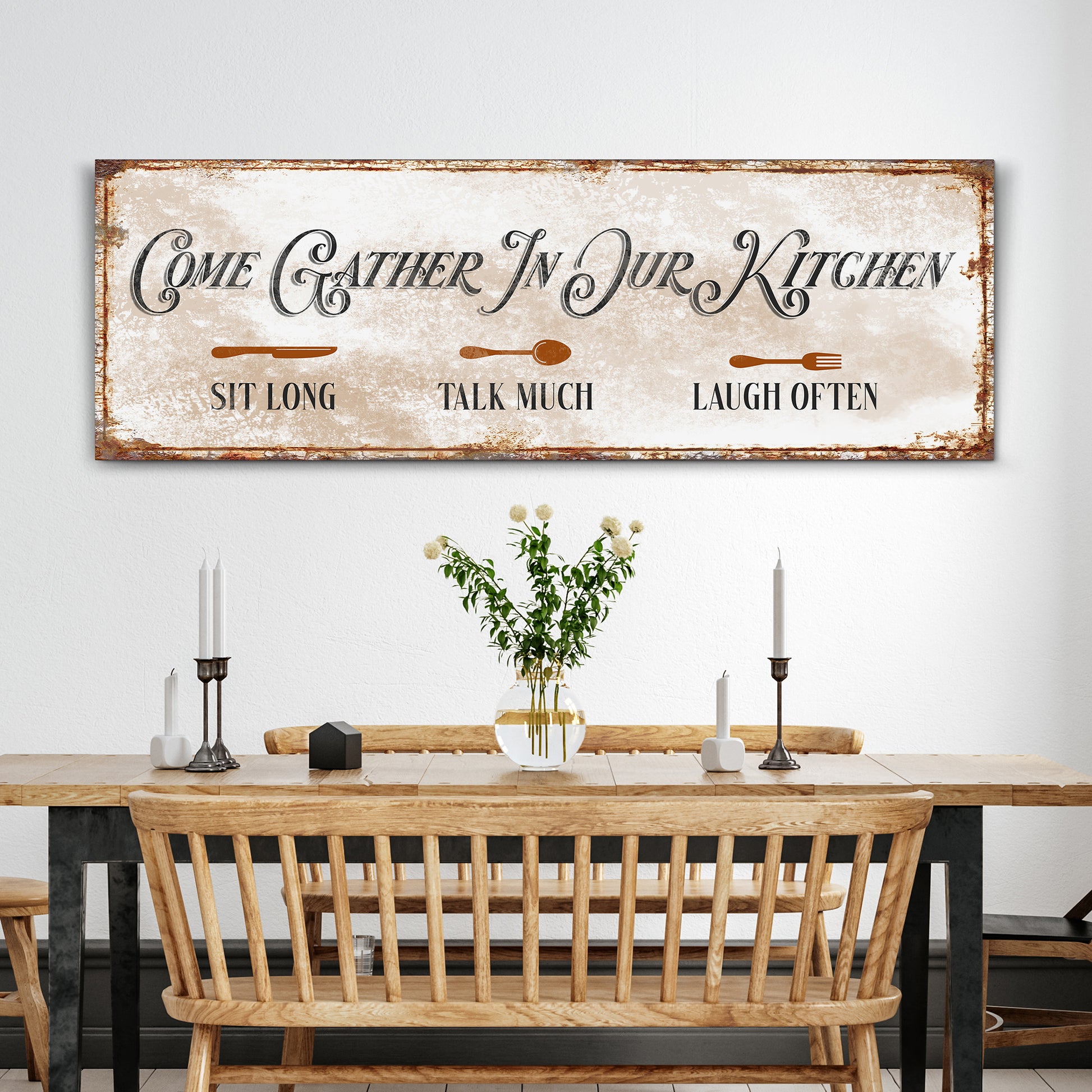 Come Gather In Our Kitchen Sign II - Image by Tailored Canvases