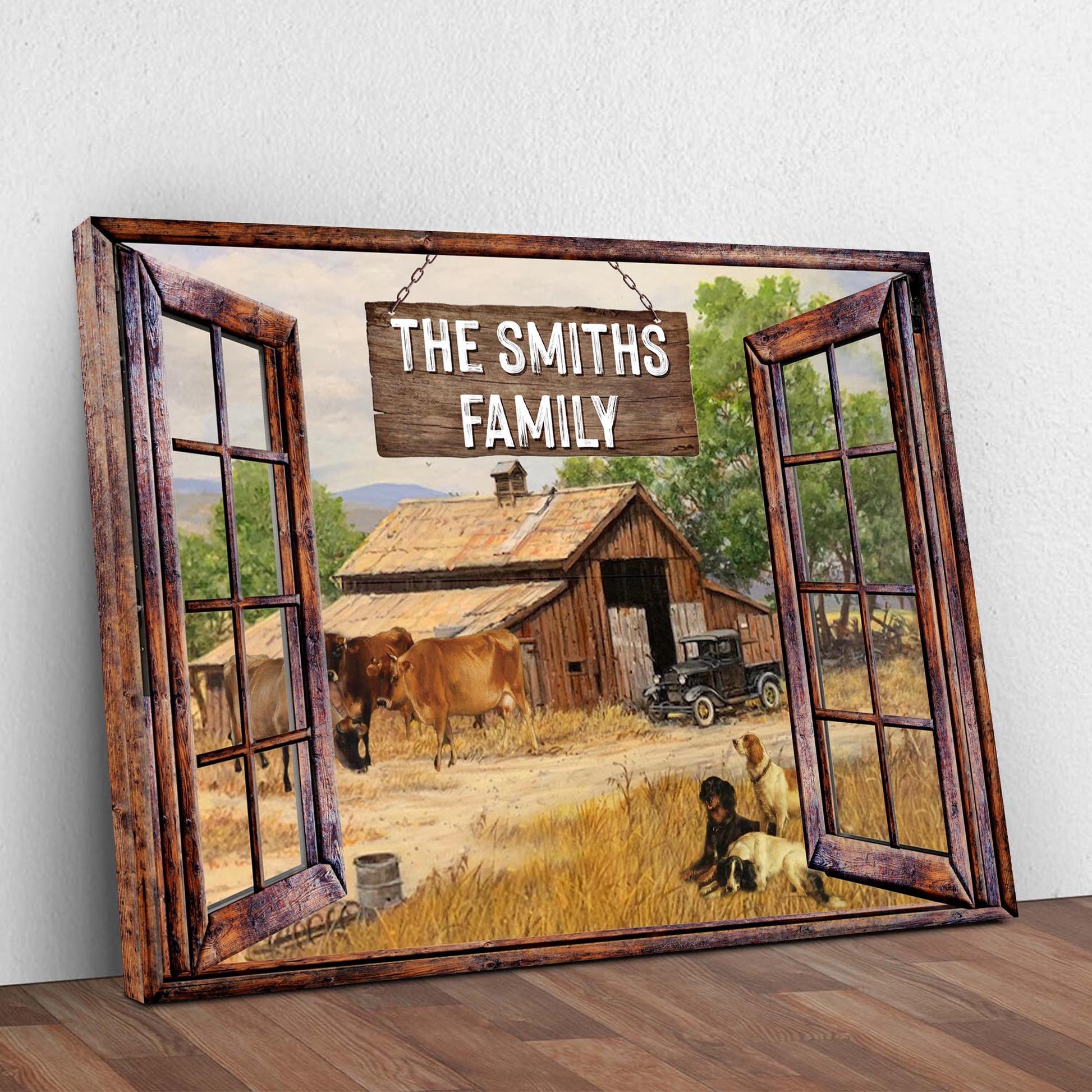 Family Farmhouse Sign III Style 1 - Image by Tailored Canvases