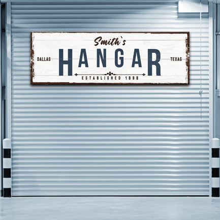 Hangar Sign - Image by Tailored Canvases