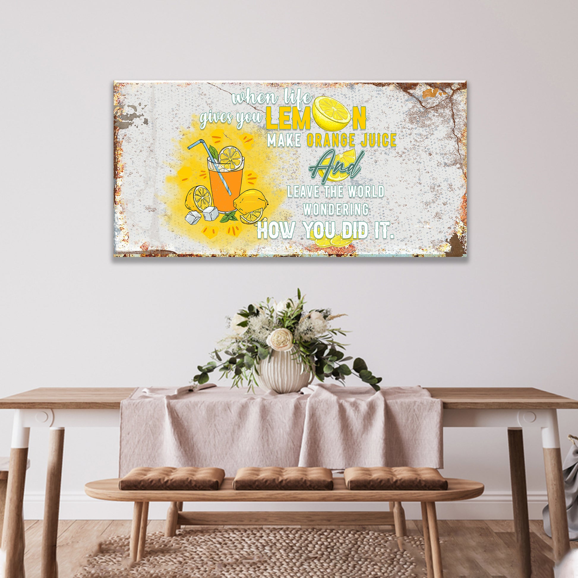 Life And Lemons Sign - Image by Tailored Canvases