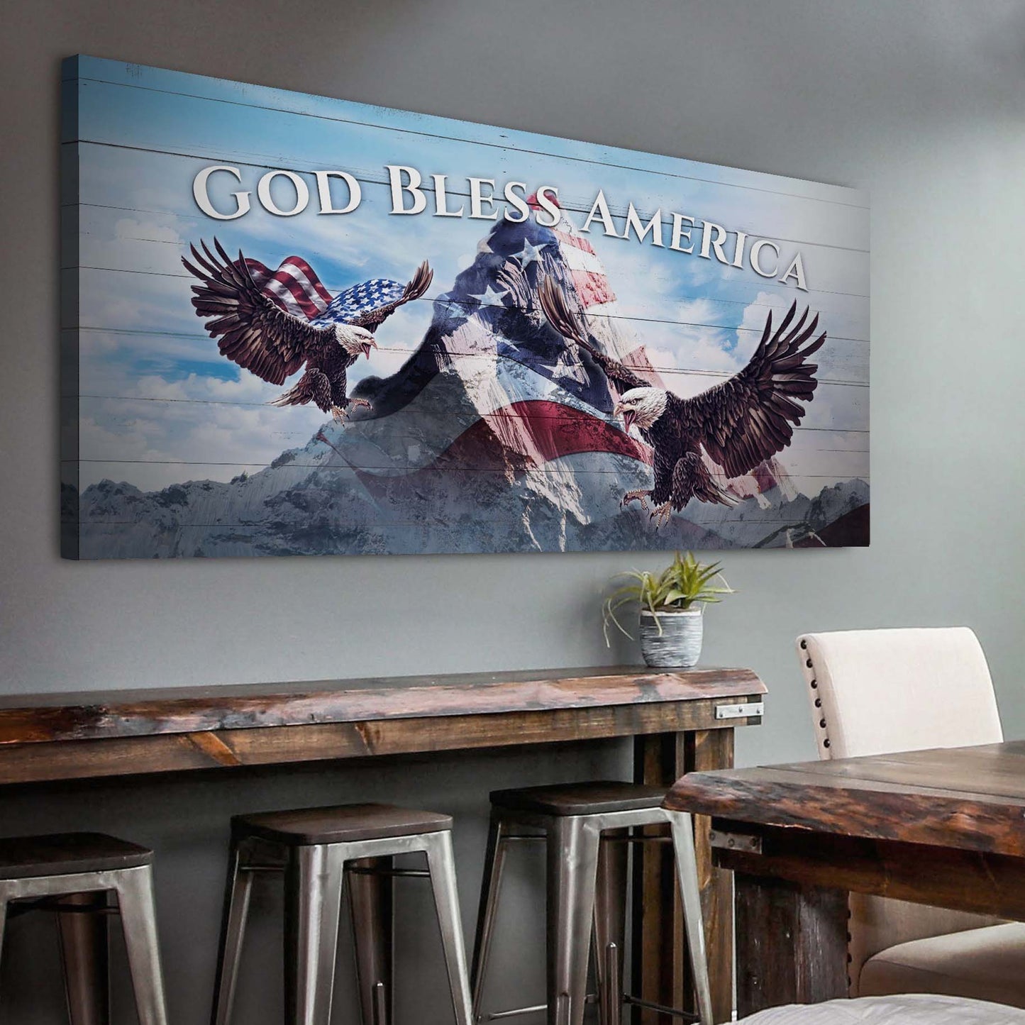 God Bless America Sign - Image by Tailored Canvases