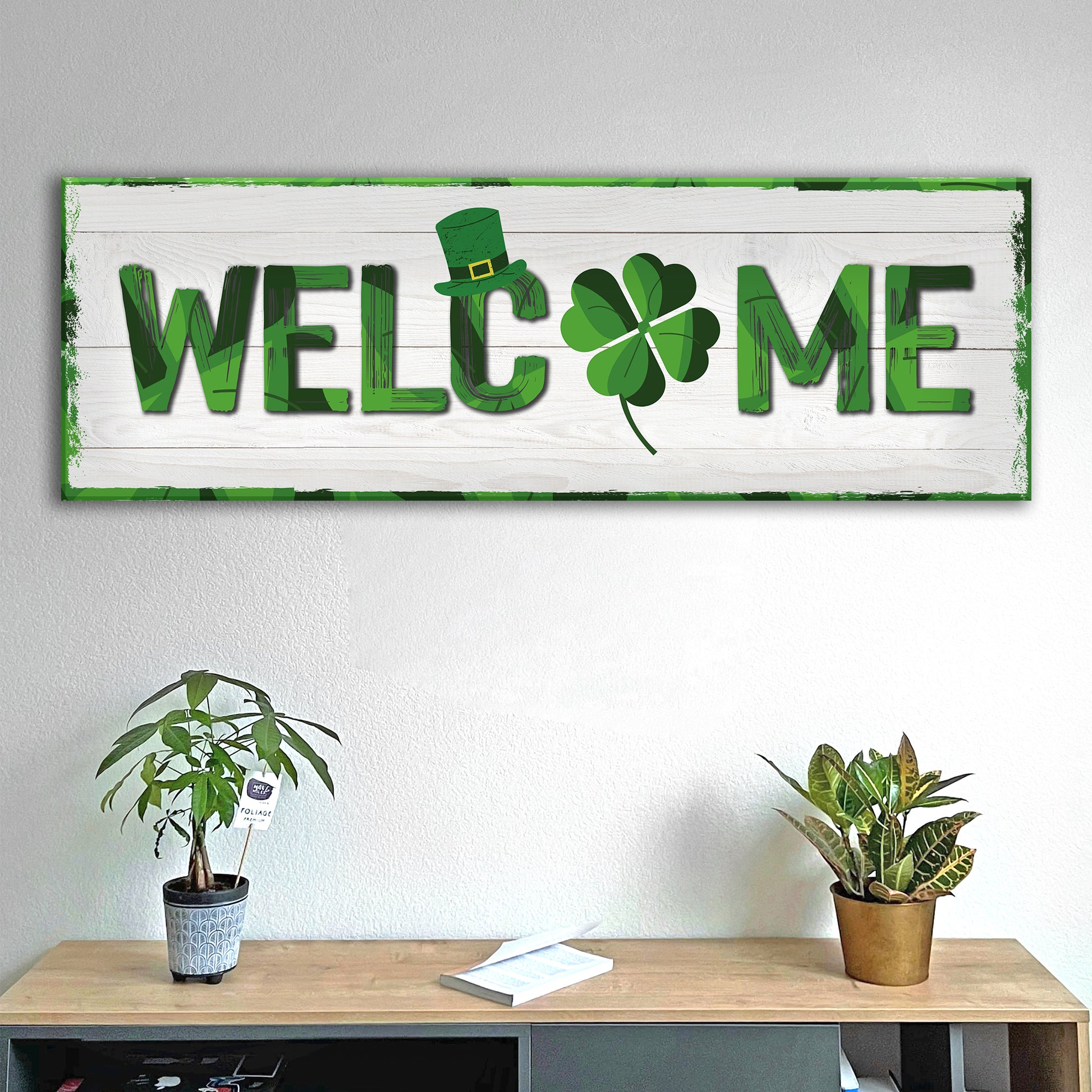 St Patrick's Welcome Sign II Style 1 - Image by Tailored Canvases