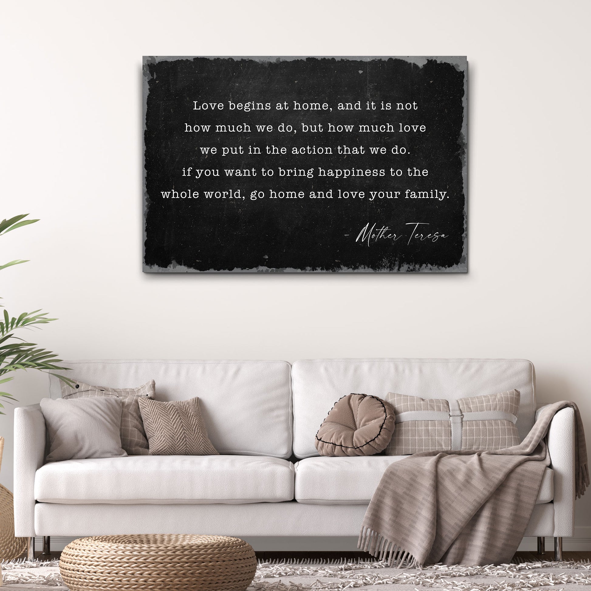 Love Begins At Home Sign II - Image by Tailored Canvases