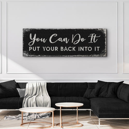 You Can Do It Sign Style 1 - Image by Tailored Canvases