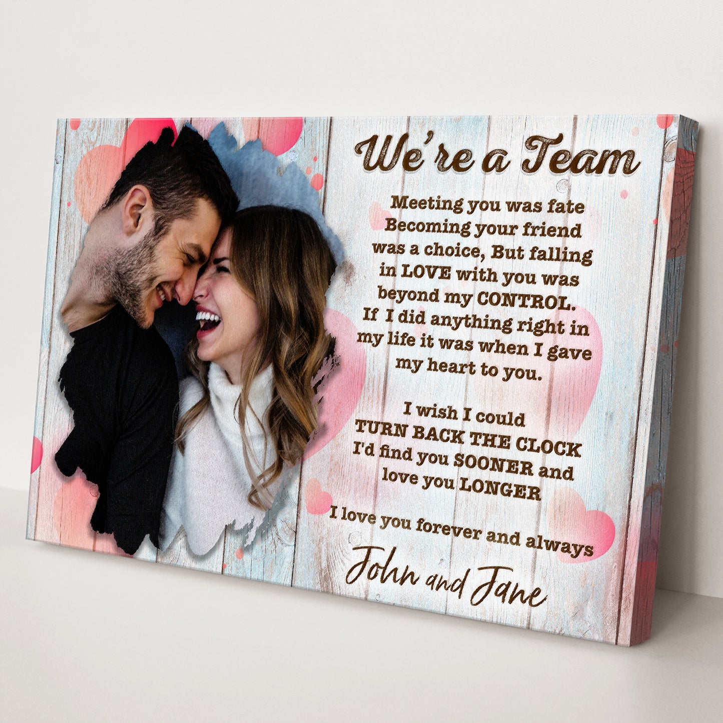 We're A Team Couple Sign II Style 1 - Image by Tailored Canvases