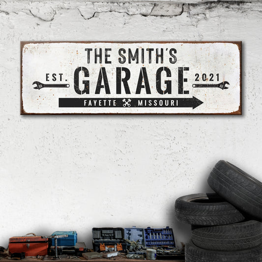 Grandpa Garage Sign | Customizable Canvas - Image by Tailored Canvases