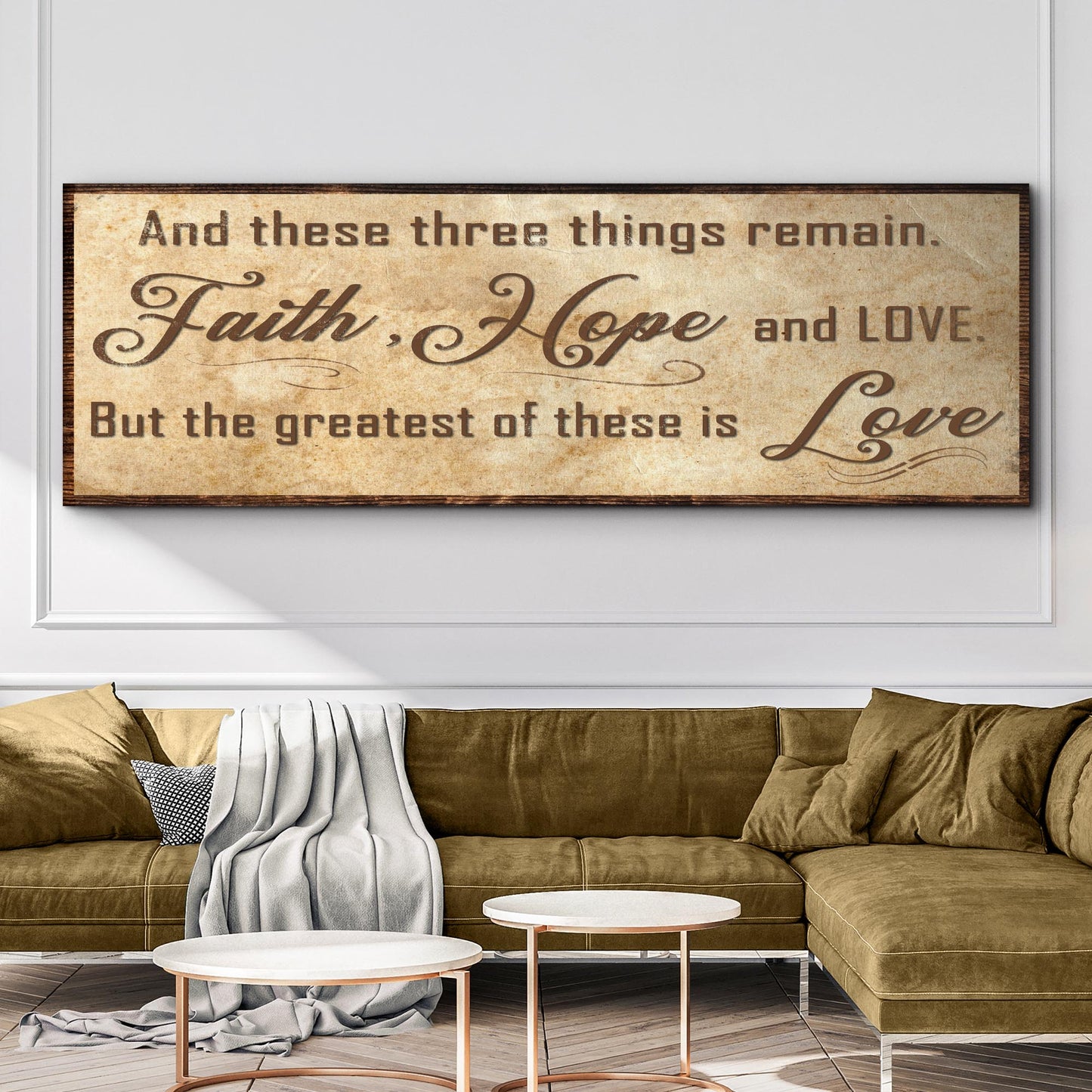 Faith, Hope, And Love Sign - Image by Tailored Canvases