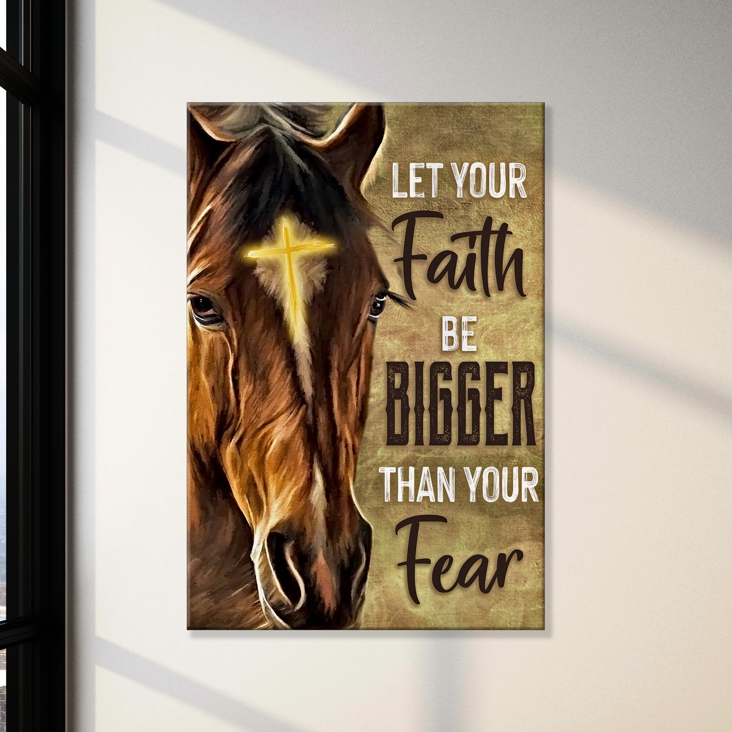 Christian Horse Painting Sign - Image by Tailored Canvases